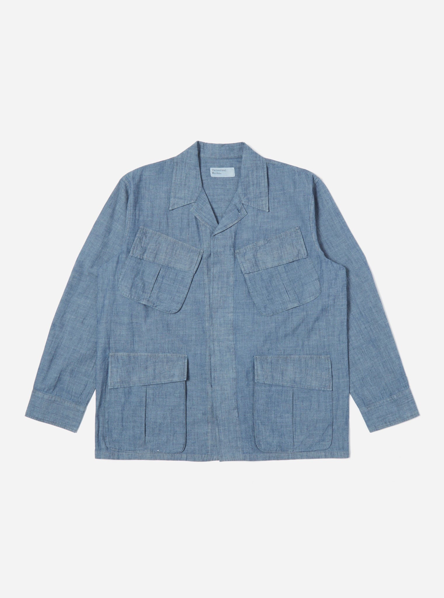 Universal Works】Jungle Jacket In Indigo Chambray – Blue