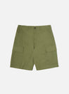 【Universal Works】MW Cargo Short In Olive Fine Twill / 3x1輕磅斜紋 高支數精緻棉布 工裝短褲