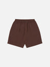 【Universal Works】Pleated Track Short In Chocolate Twill / 客製3x1斜紋棉布 緹花細節 寬鬆短褲