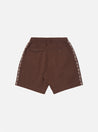 【Universal Works】Pleated Track Short In Chocolate Twill / 客製3x1斜紋棉布 緹花細節 寬鬆短褲