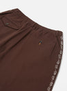 【Universal Works】Pleated Track Short In Chocolate Twill / 客製3x1斜紋棉布 緹花細節 寬鬆短褲