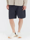 【Universal Works】Pleated Track Short In Stone Paper Touch Cotton / 絲質客製棉布 寬鬆短褲