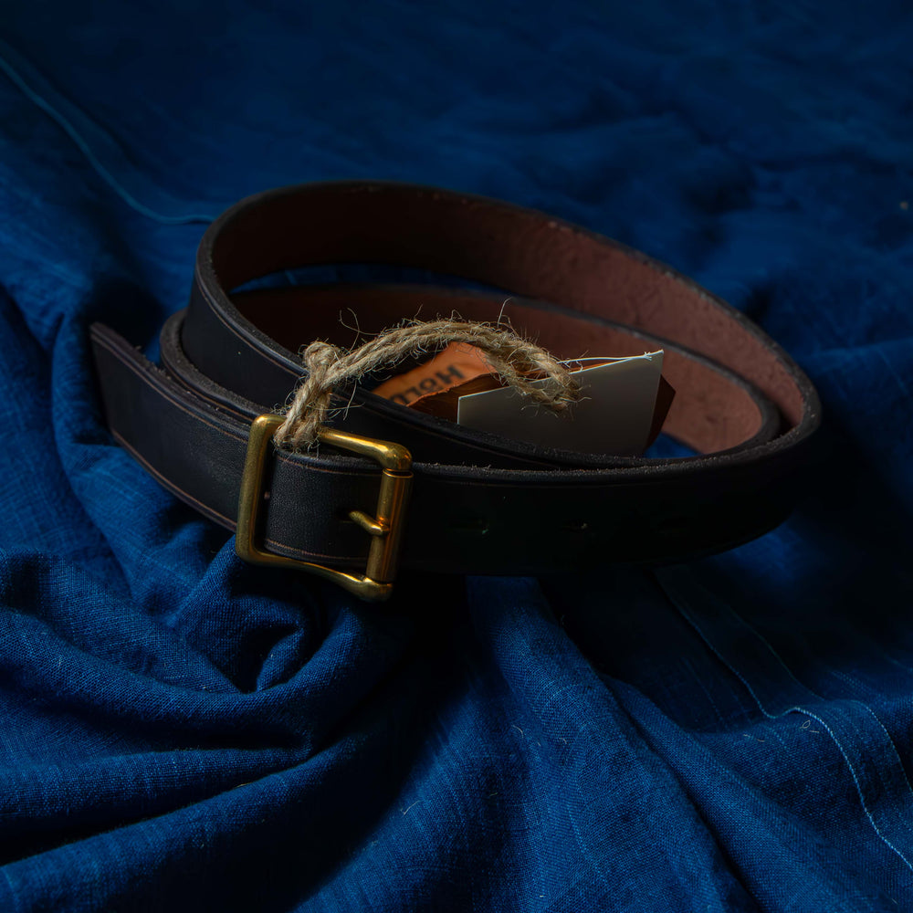 VASCO Leather Garrison Belt Narrow Black