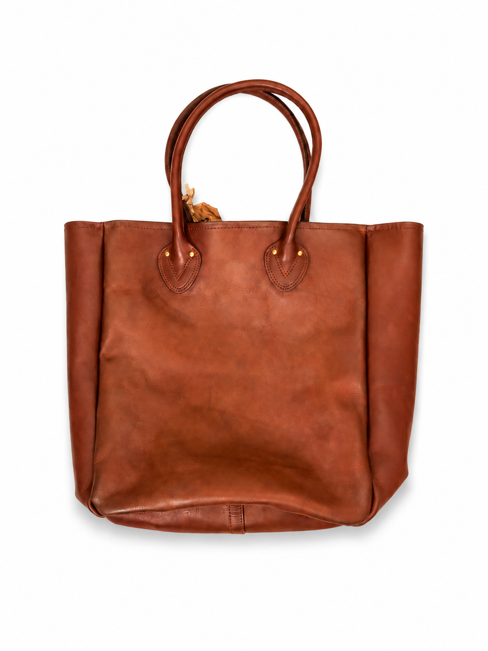 VASCO Leather Old Tote Bag Large - Camel