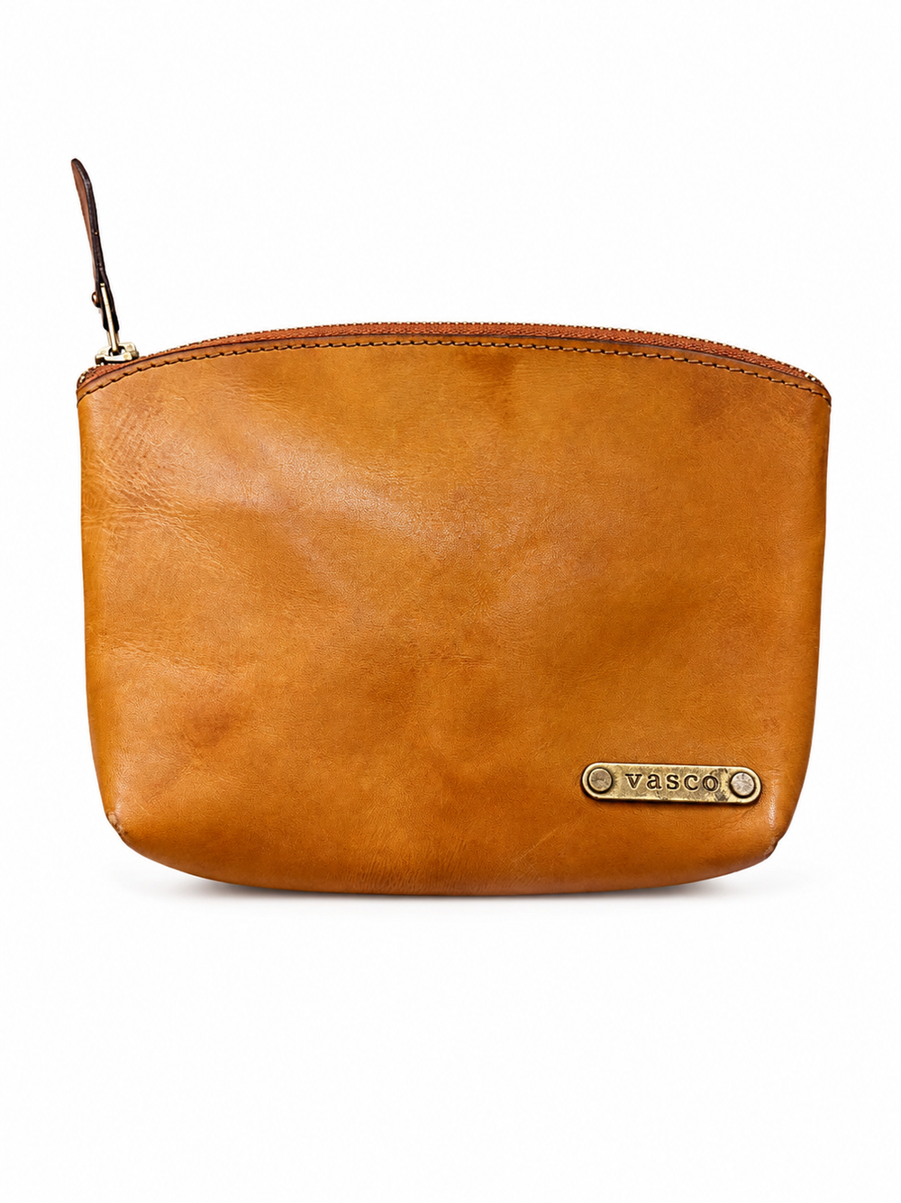 VASCO Leather Travel Pouch Camel Roughout