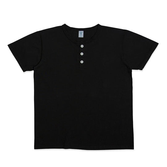【Velva Sheen】Henley Tee - Black 