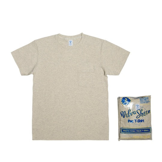 【Velva Sheen】2 Pac Crewneck Tee - White/Oat 