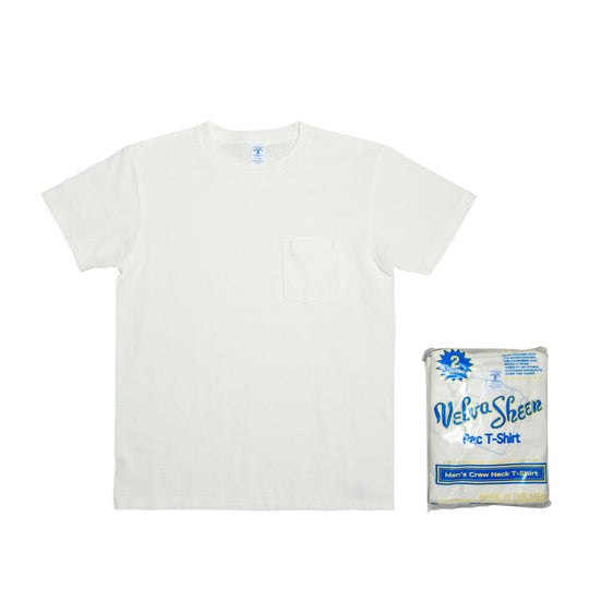 【Velva Sheen】2 Pac Crewneck Tee - White/Grey 