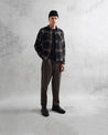 【WAX London】Whiting Overshirt Black Beige 襯衫外套 旗艦立體格紋 黑/卡其