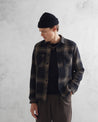 【WAX London】Whiting Overshirt Black Beige 襯衫外套 旗艦立體格紋 黑/卡其