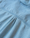 【WYTHE】Chambray Workshirt - Distressed and Sunfaded Indigo 