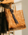 【WYTHE】Cognac Western Tooled Leather Bag - Large