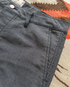 【WYTHE】Japanese Wabash Stripe Moleskin Chinos - Charcoal Smoke Pants 炭煙灰拔染鼴鼠皮直筒長褲