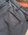 【WYTHE】Japanese Wabash Stripe Moleskin Chinos - Charcoal Smoke Pants 炭煙灰拔染鼴鼠皮直筒長褲
