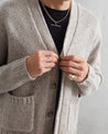【WAX London】Walker Cardigan 原棉色 開襟羊毛衫