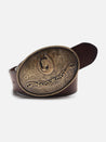 【Nudie Jeans】Western Buckle Belt Dark Brown