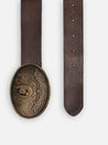 【Nudie Jeans】Western Buckle Belt Dark Brown