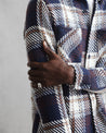 【WAX London】Whiting Overshirt Marine Beatnik