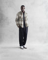 【WAX London】Whiting Overshirt Sage/Ecru Ombre Check