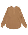 【Wonder Looper】Henley - Foxfibre® Heavyweight Waffle - Coyote 70