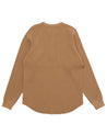 【Wonder Looper】Henley - Foxfibre® Heavyweight Waffle - Coyote 70