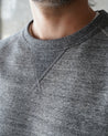 【Wonder Looper】Pullover Crewneck - Fleeced Foxfibre® - Charcoal