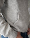 【Wonder Looper】Pullover Hoodie - Fleeced Foxfibre® - Heather Grey 