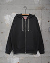 Wonder looper Zip Hoodie Double Heavy weight French Terry Sumi Black