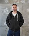 【Wonder Looper】Zip Hoodie- Double Heavyweight French Terry - Sumi Black 