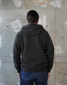 【Wonder Looper】Zip Hoodie- Double Heavyweight French Terry - Sumi Black 