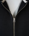 【Wonder Looper】Zip Hoodie- Double Heavyweight French Terry - Sumi Black 