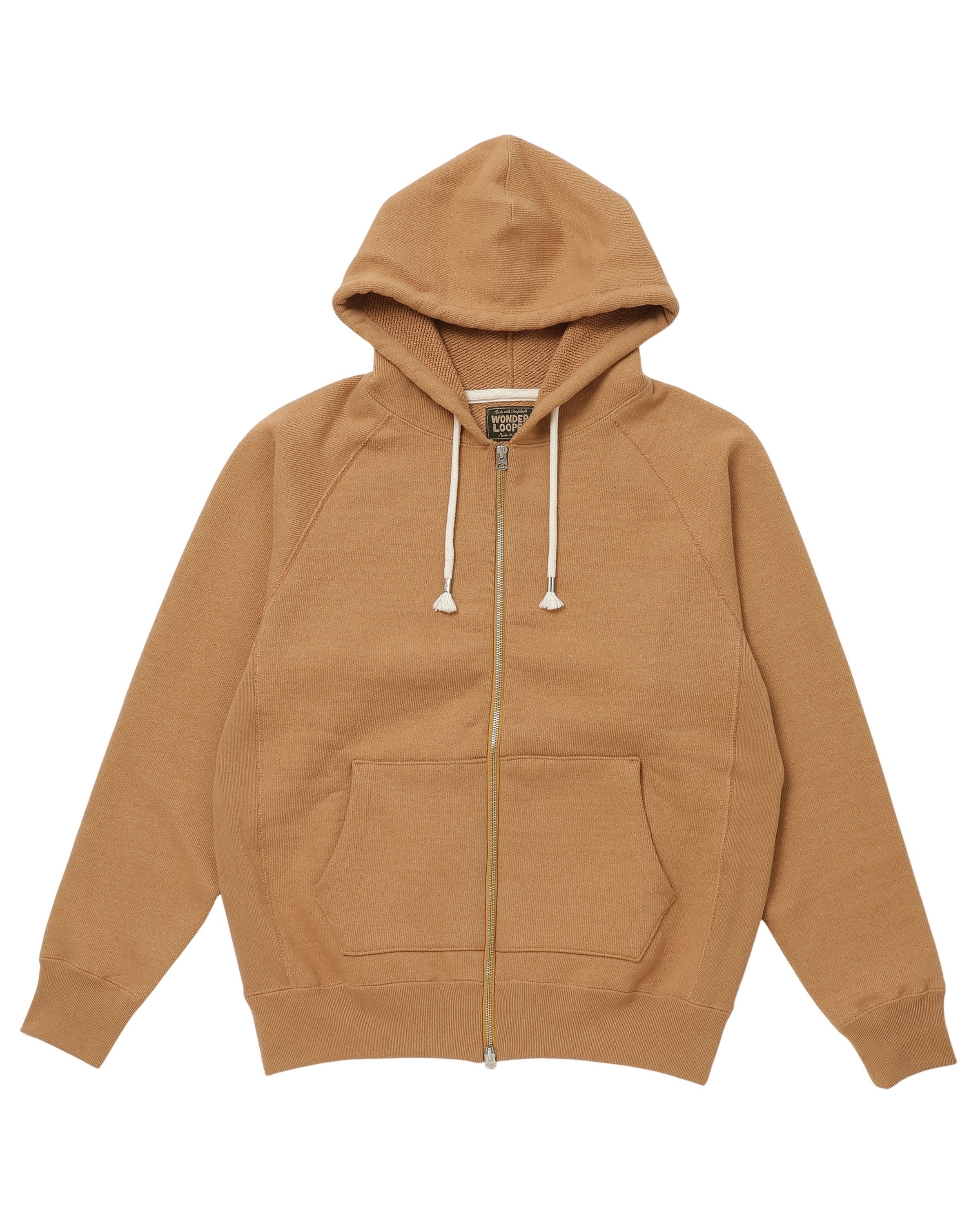 Wonder Looper】Zip Hoodie - Foxfibre® Double Heavyweight French
