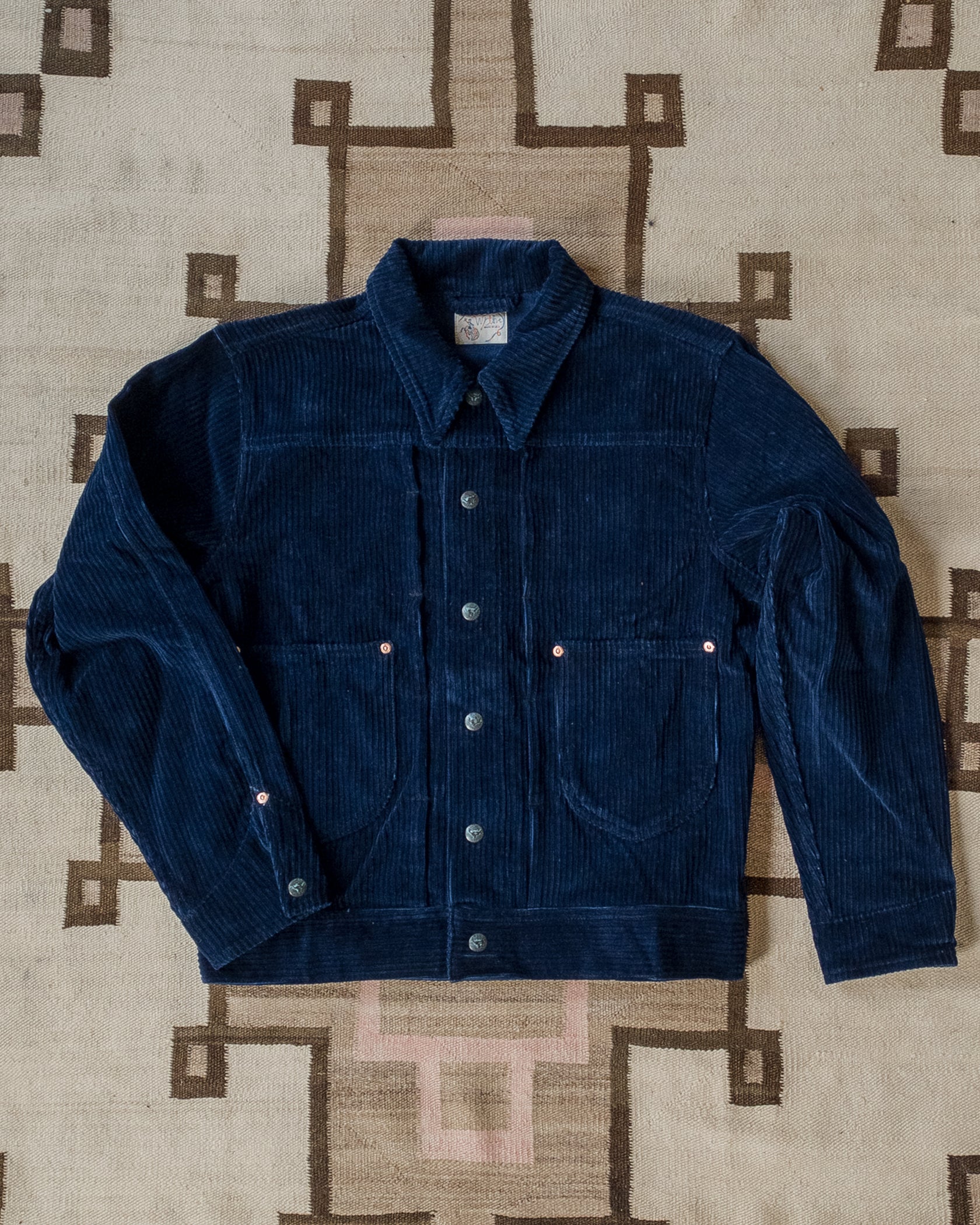 WYTHE】Japanese Indigo Corduroy Ranch Jacket – Blue Beach Denim
