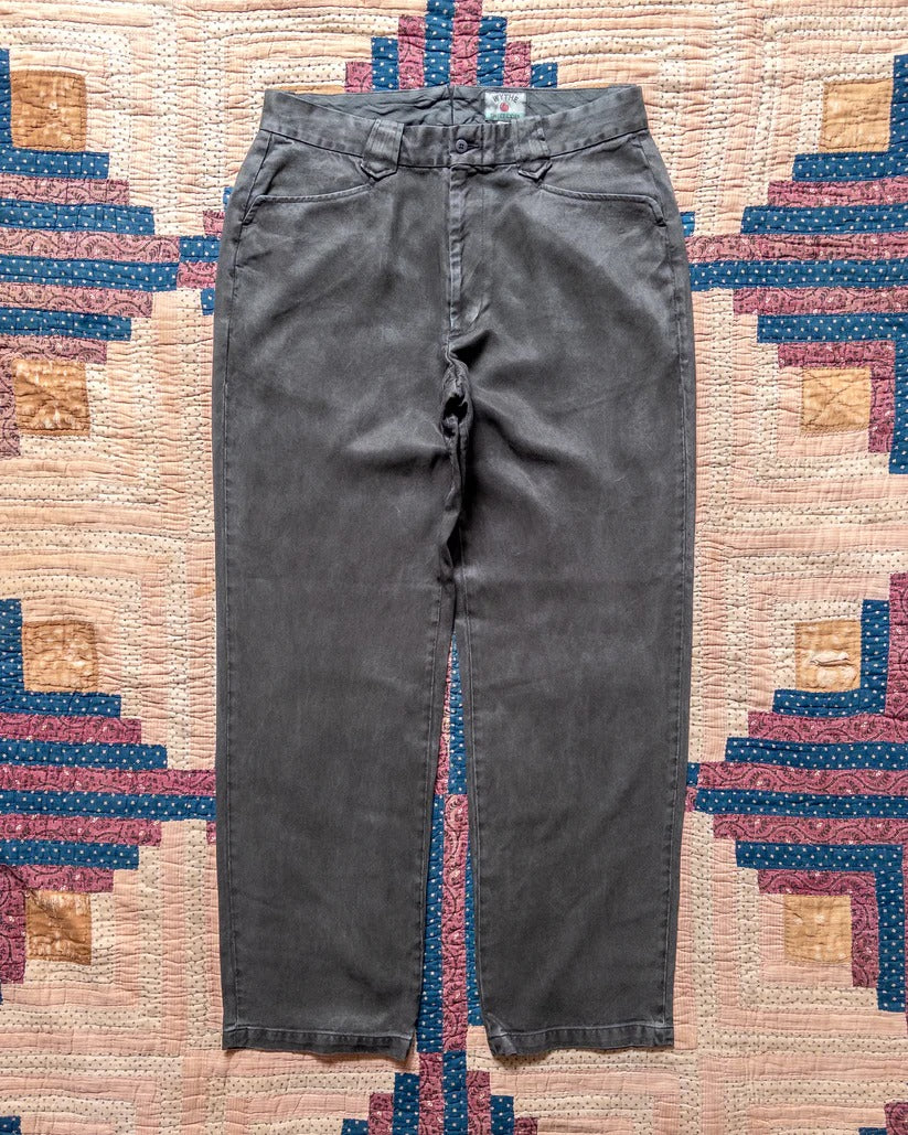 WYTHE Tencel Gabardine Western Pant - Faded Black