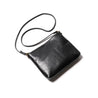 【Y'2 Leather】Natural Scar Horse Sacoche Bag - Black 黑色茶芯馬皮腰包