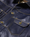 【Y'2 Leather】IB-141 Indigo Horsehide Type 2 藍染馬皮二代皮衣