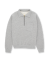 Fortela Yale Sweatshirt Cotton Colletto E Zip Grey Melange
