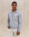 【Fortela】Yale Sweatshirt Cotton Colletto E Zip Grey Melange