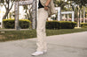 【ONI DENIM】216PQ Californians Pique Sand Beige Straight Jeans