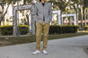 【Benzak Denim Developers】BC-04 RELAXED CHINO 8.5 oz. aged bronze brown sateen twill