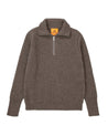 【Andersen Andersen】Navy Half-Zip Natural Taupe 