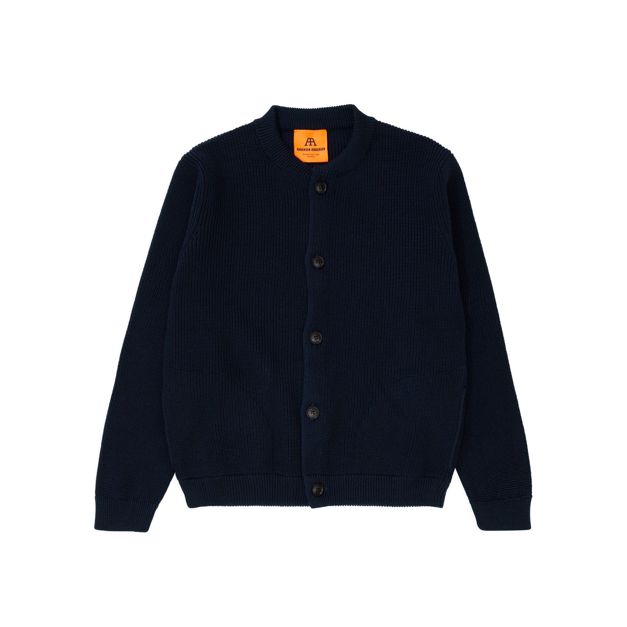ANDERSEN-ANDERSEN ネイビー カーディガン　Lサイズ Andersen Andersen】Skipper Jacket Navy Blue – Blue Beach Denim