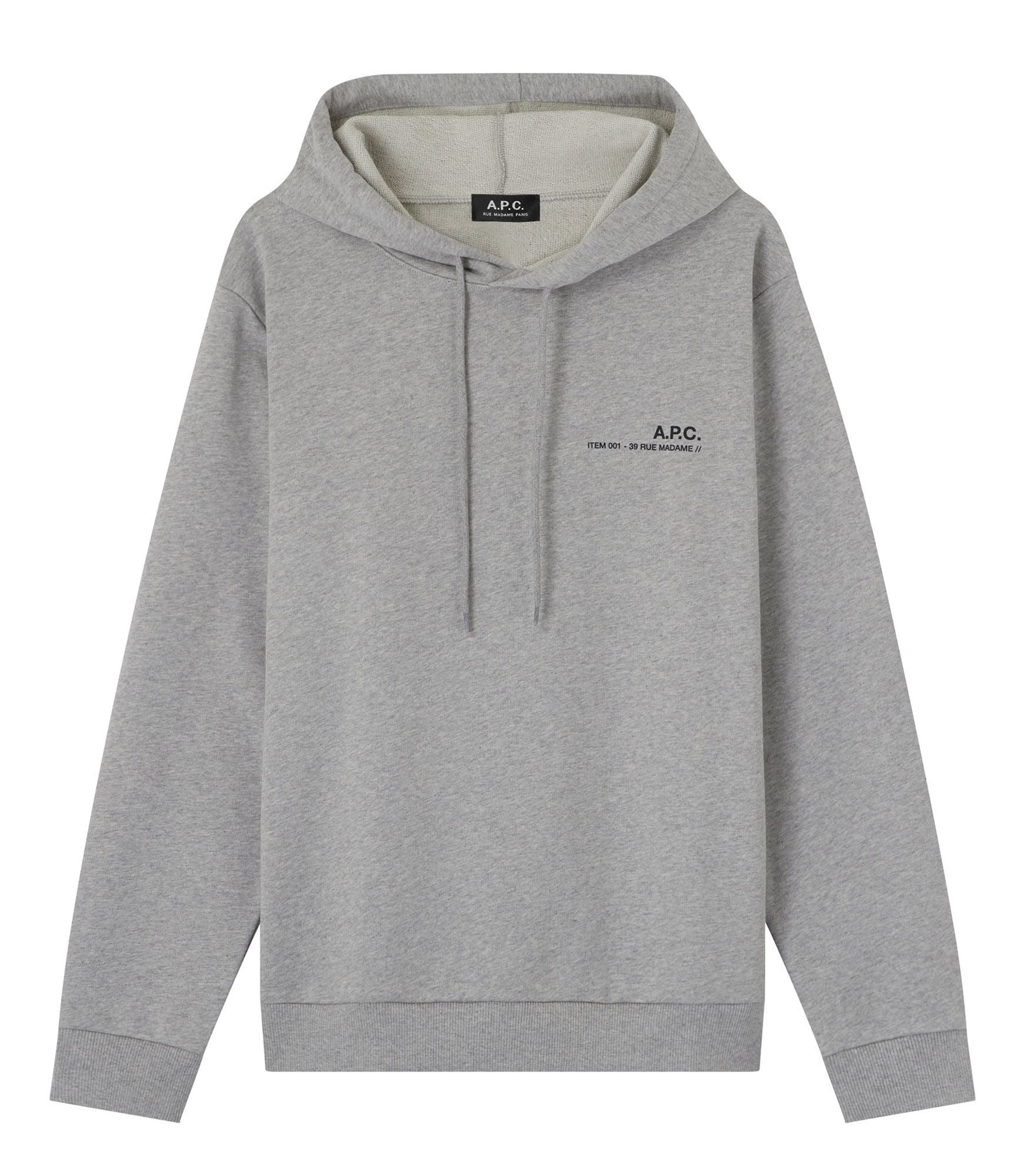 A.P.C.】Item H hoodie heathered grey – Blue Beach Denim