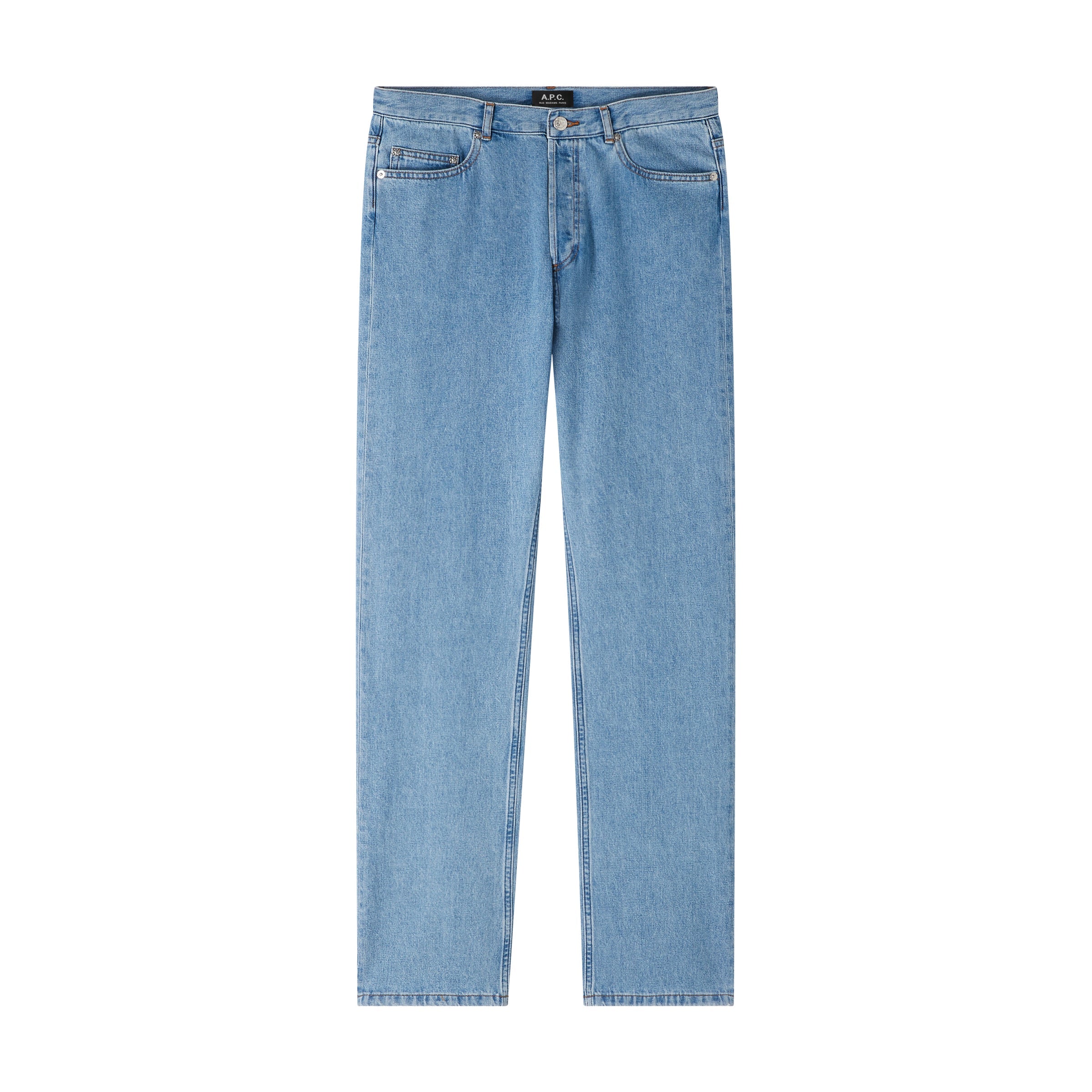 A.P.C JEAN STANDARD サイズ33 APC】JEAN STANDARD LIGHT STONEWASHED high-waist straight-leg light