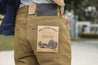 【Naked & Famous】Raw Cotton Canvas Brown 