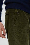 【Baracuta】Cord Pant Olive 義大利燈心絨休閒褲深橄欖綠