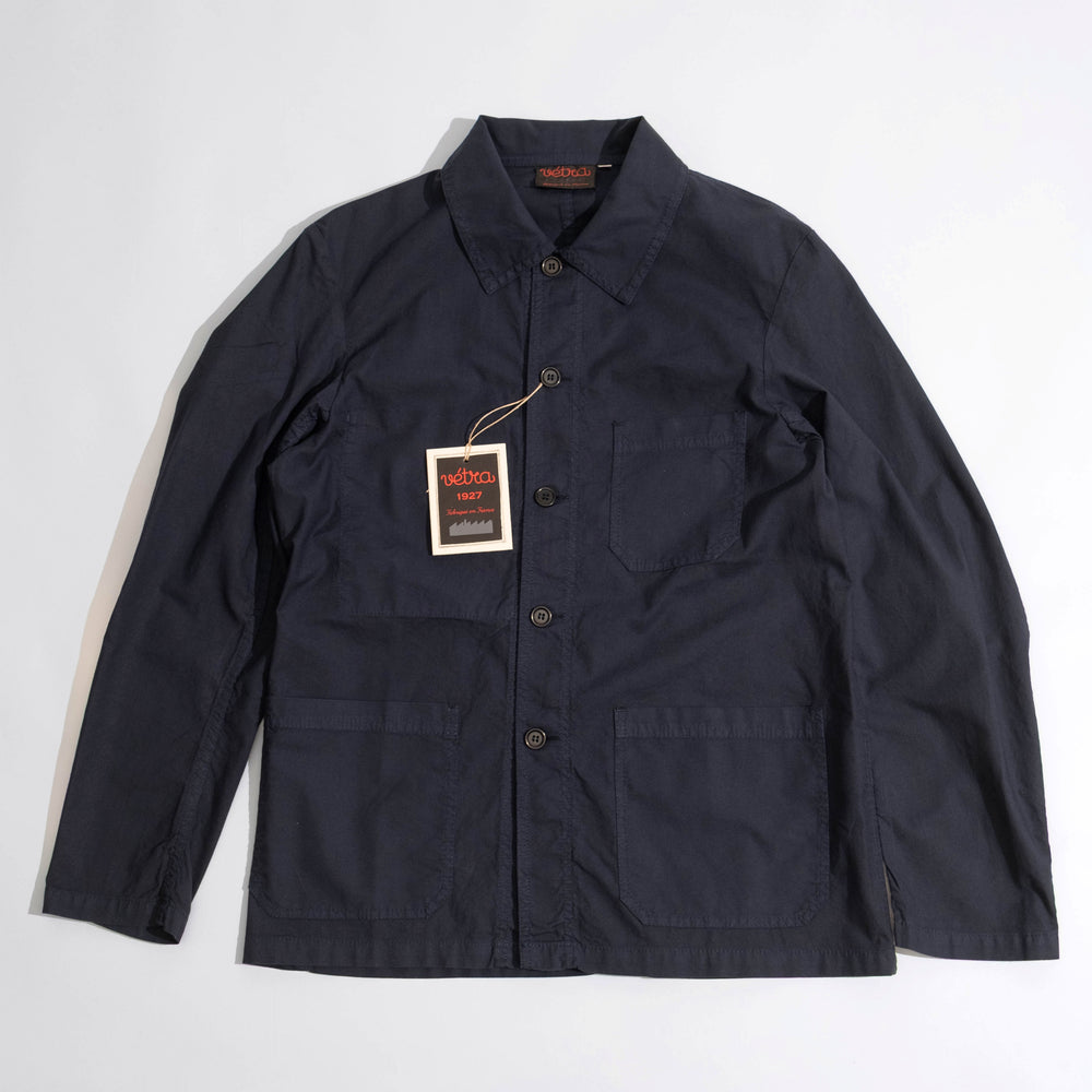 【Vetra】French Workwear 4N55/5 Light Canvas Jacket NAVY 深藍輕磅帆布工裝夾克