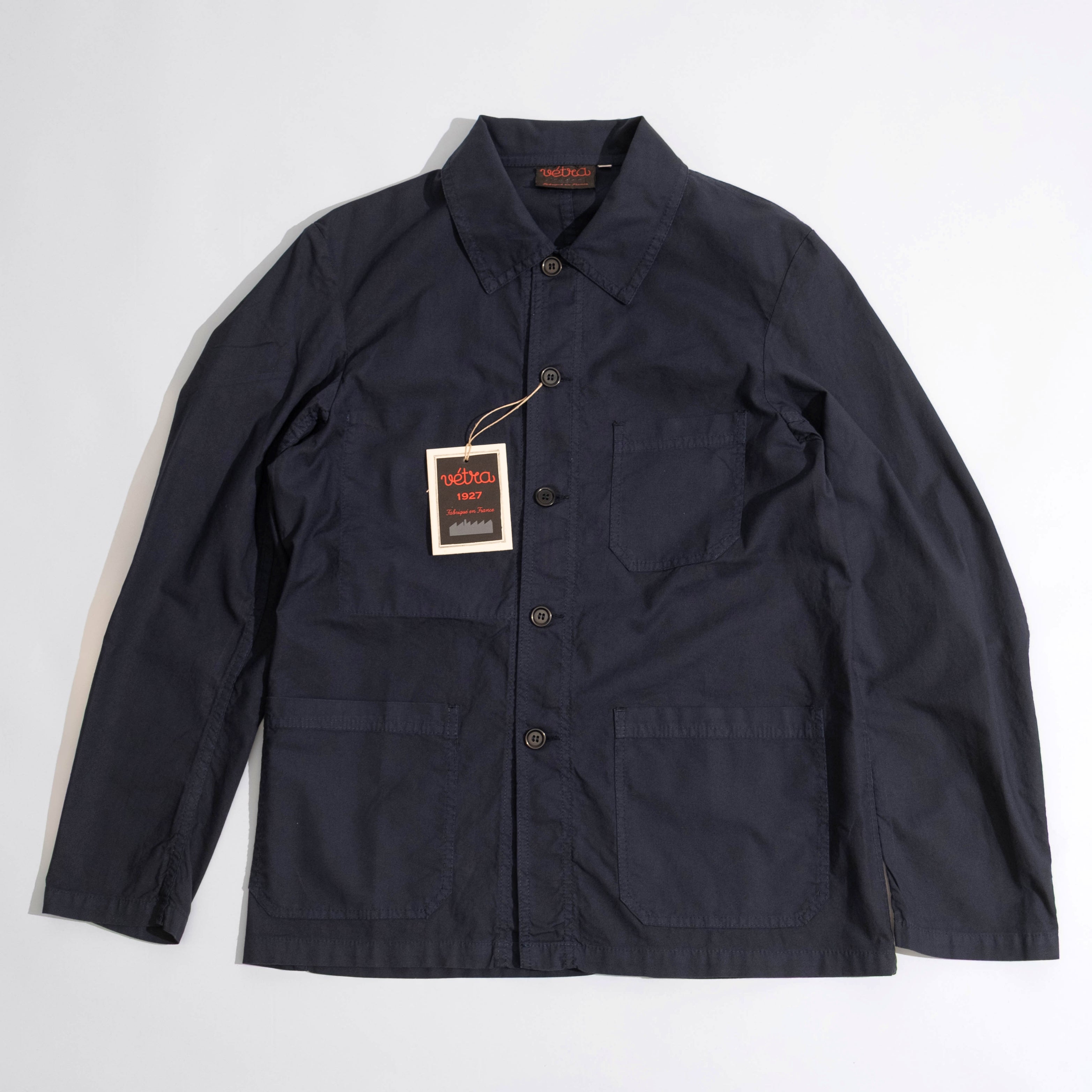 Vetra】French Workwear 4N55/5 Light Canvas Jacket NAVY – Blue