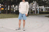 【Nudie Jeans】Seth Shorts Sunny Blue／有機棉 天空藍水洗 牛仔短褲
