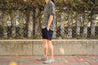 【Universal Works】Camp Shirt In Grey Vee Ikat 